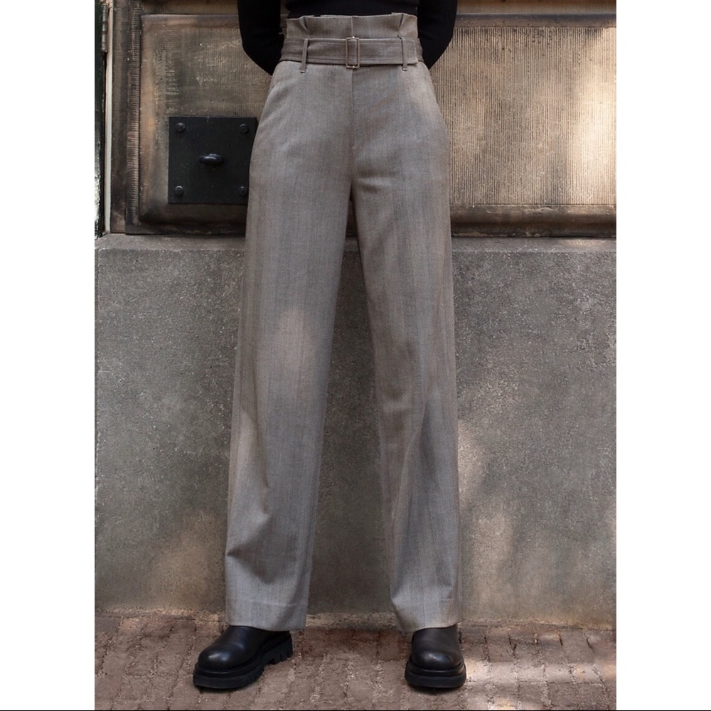 Aritzia Babaton Power Pant High-Waist Wide Leg NWT